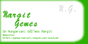 margit gemes business card